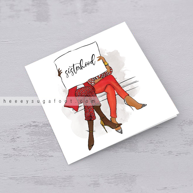 SISTERHOOD School or Sorority Greeting Cards