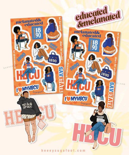 HBCU & SORORITY School Daze Sticker SETS