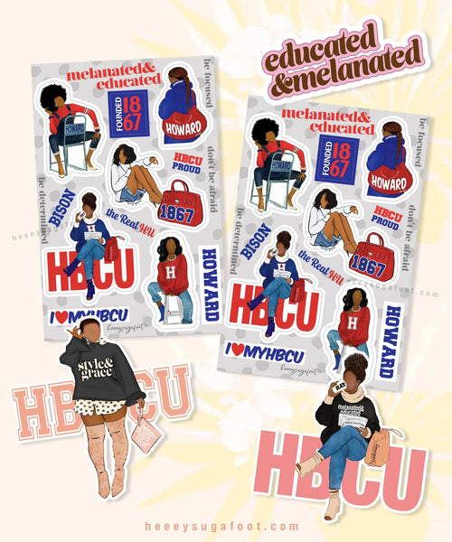 HBCU & SORORITY School Daze Sticker SETS