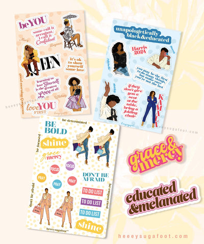 HEEEYSUGAFOOT Sticker SET
