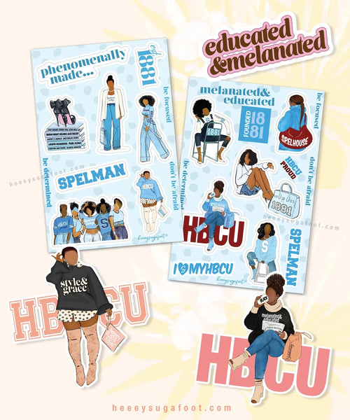 HBCU & SORORITY School Daze Sticker SETS