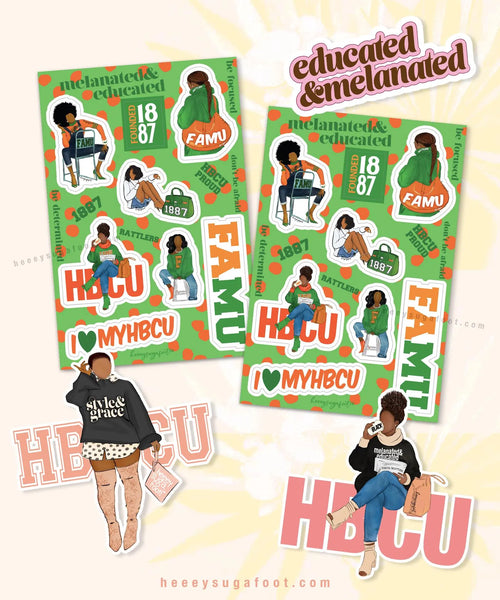 HBCU & SORORITY School Daze Sticker SETS