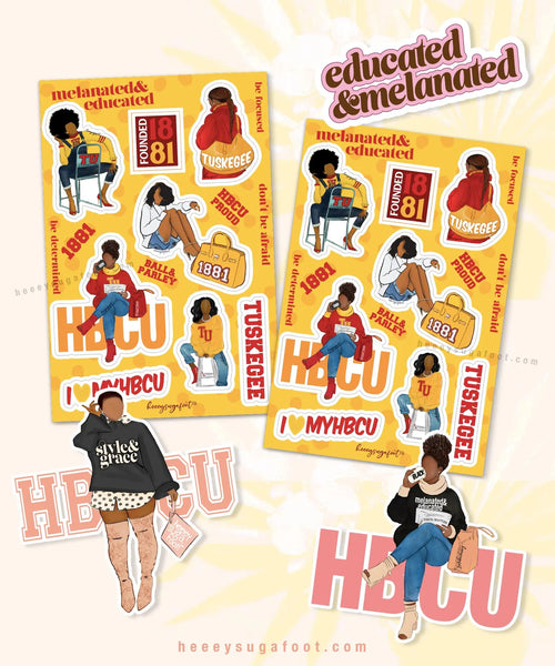 HBCU & SORORITY School Daze Sticker SETS