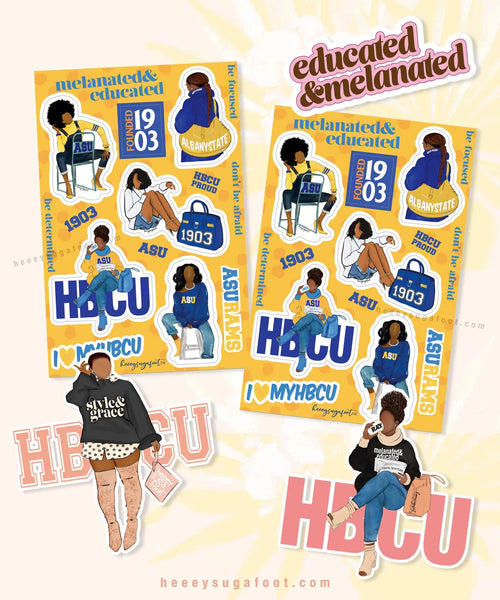 HBCU & SORORITY School Daze Sticker SETS