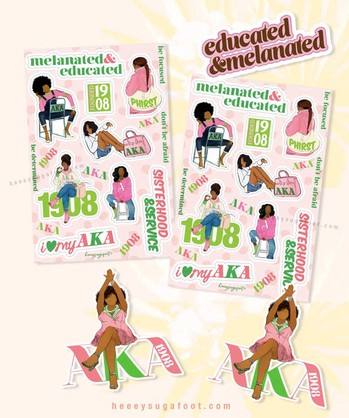 HBCU & SORORITY School Daze Sticker SETS