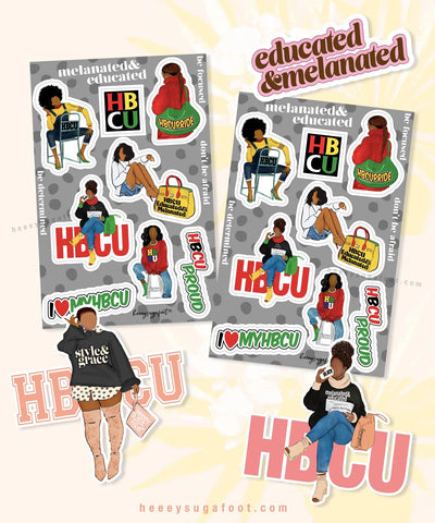 HBCU & SORORITY School Daze Sticker SETS